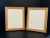 Wood Pair Vintage Italian Red Bole Gold Gilt Wood,Easel Back Picture Frames Under Glass For Sale - Image 7 of 15