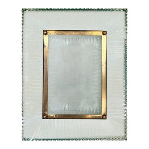 1940s Italian Modern Fontana Arte Glass and Brass Frame