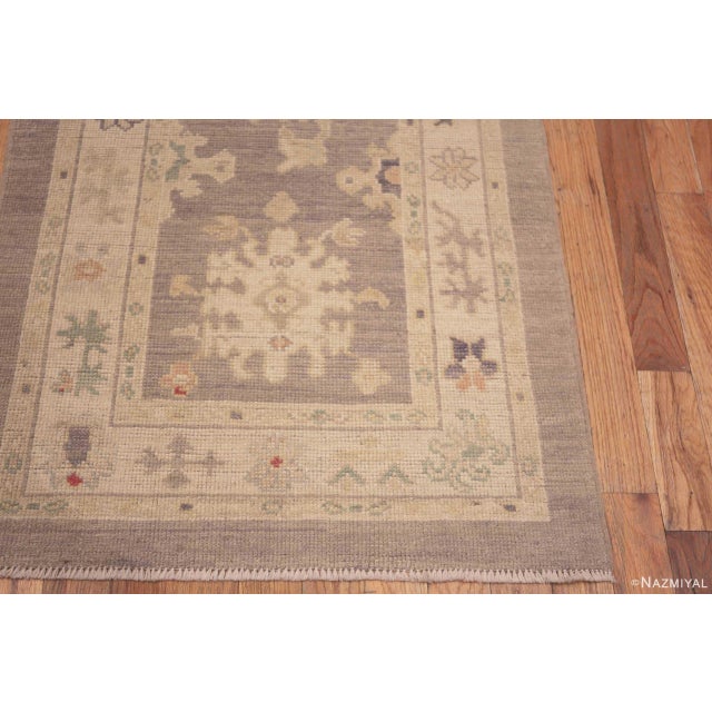2020s Nazmiyal Collection Modern Turkish Oushak Design Runner Rug For Sale - Image 5 of 5