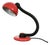 Vintage German V3925/01 Red Desk Lamp by Klaus Hempel for Hustadt Leuchten, 1970s For Sale
