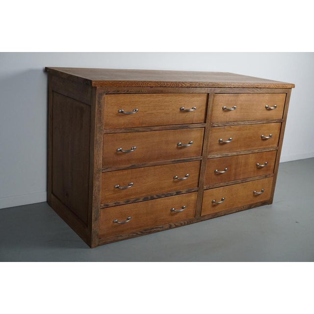 Antique French Oak Shop Cabinet, 1930s For Sale - Image 10 of 15