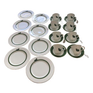 Prouna “My Frog Prince” Fine Bone China Dessert Plates & Coffee Cups–Set of 8 For Sale