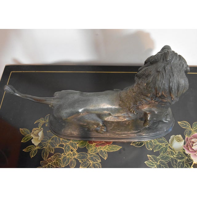 Late 19th Century French Bronze Sculpture of a Lion by Paul Édouard Delabrierre For Sale - Image 12 of 17