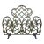 Victorian Cast Iron Filigree Fireplace Screen For Sale