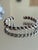 Metal Vintage 1970s Modernist Open Cuff Bracelet With Braided Silver Tone Links For Sale - Image 7 of 12