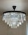 RH 1920s Odeon Round Chandelier in Iron. 31.5" diameter x 26"h. Extension chain can be purchased from RH if needed....
