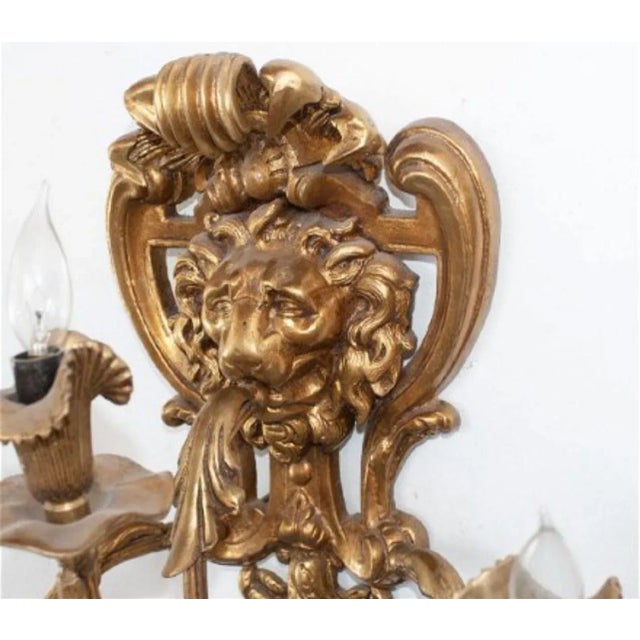 Antique French Doré Bronze Sconces - a Pair For Sale - Image 12 of 12