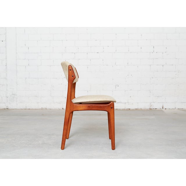 Beige No. 49 Dining Chairs by Erik Buch for O. D. Møbler, 1970s, Set of 4 For Sale - Image 8 of 18