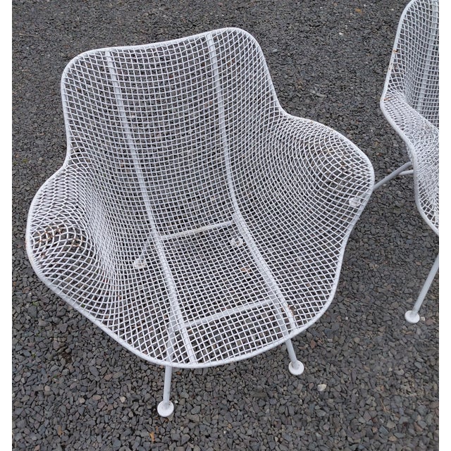 1950s 1950s Woodard Sculptura Arm Chairs a Pair Unmarked For Sale - Image 5 of 9