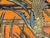 Orange Art Deco Blue Heron Biscuit Tin For Sale - Image 8 of 17