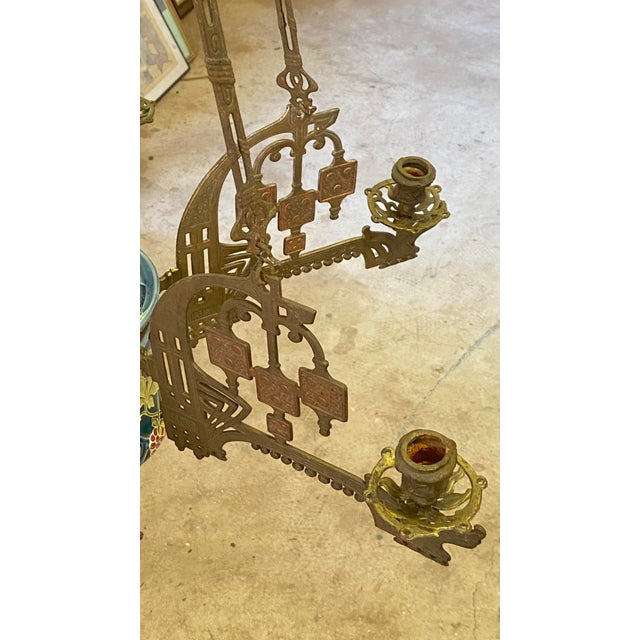 Antique Neo-Gothic Church Chandelier, 1800s For Sale - Image 9 of 10