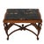 This Antique Walnut and Marble Top Side Table with Carved Swan Motifs features a rich walnut wood base with a luxurious...
