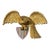 Early 20th C. American Gilt Wood Carved Eagle + Shield Patriotic Icon For Sale