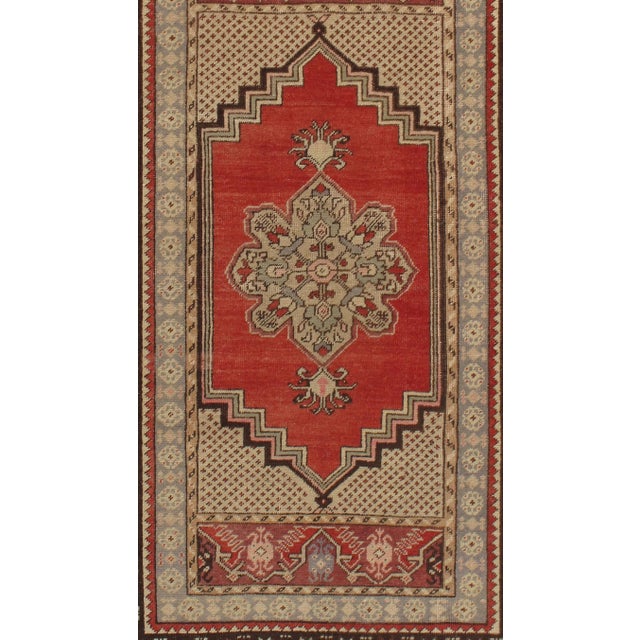 Vintage Turkish Oushak Rug 3'6 X 5'7 For Sale - Image 4 of 8