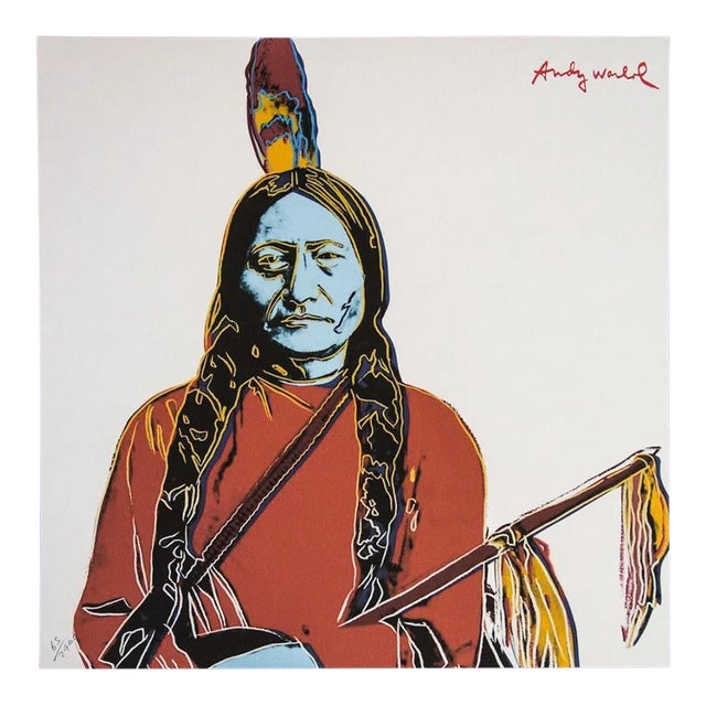 1986 Carnegie Museum of Art After Andy Warhol "Sitting Bull" Lithograph For Sale