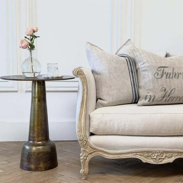 No table is exact, these beautiful side tables have an Antique appeal, with its aged metal looking finish. The finish is...