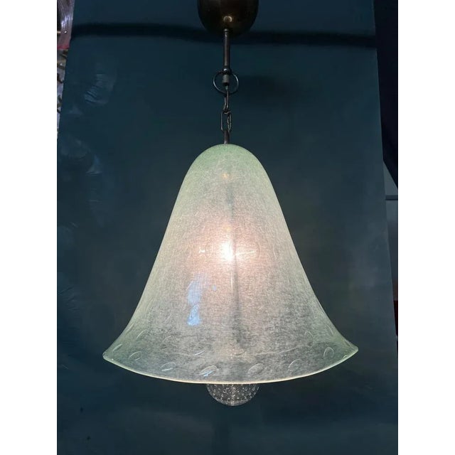 Murano Glass Lantern Suspension attributed to Barovier & Toso, 1980s For Sale - Image 6 of 12