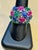 Huge Tutti Frutti 18K Ring, Natural Emeralds, Rubies, Sapphires Diamonds Size 9 For Sale - Image 10 of 18