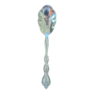 Vintage Silverplate Sugar Shell Spoon Interlude Pattern International Silver Company For Sale