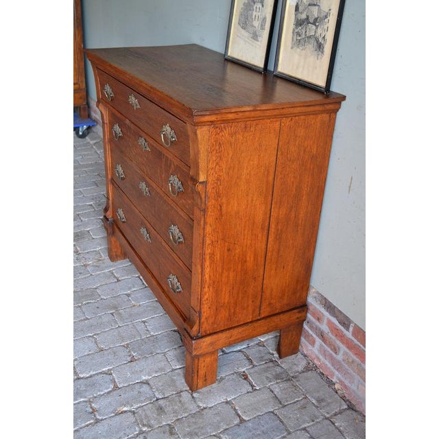 Antique Oak Chest of Drawers For Sale - Image 6 of 10