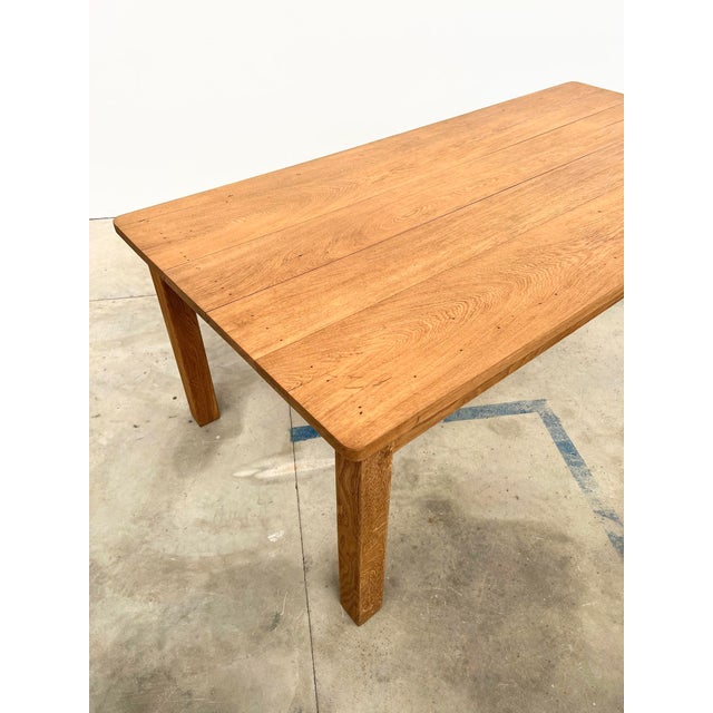 Vintage Farmhouse Table in Oak, 1940s For Sale - Image 4 of 15