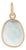 Luminous 1.97ct Faceted Aquamarine Pendant 14k Gold Charm for Mom For Sale