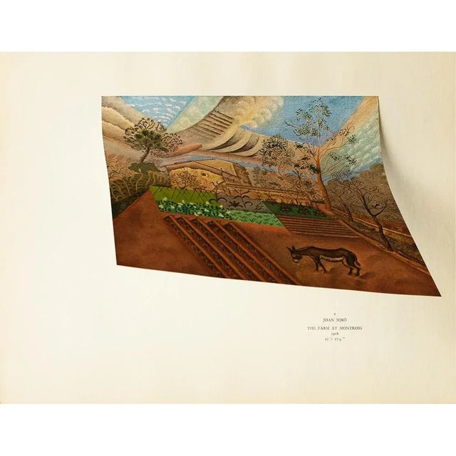 Joan Miró 1940s After Joan Miró, "The Farm" First Edition Period Swiss Offset Lithograph For Sale - Image 4 of 8