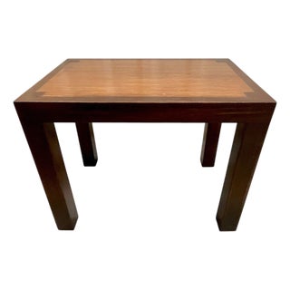 Vintage Mid Century Modern Small Parsons Side Table For Sale
