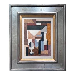 Drawing on Paper Nature Morte Still Life Attributed to Amédée Ozenfant For Sale