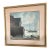 Early 20th Century Seascape: Sailboat and Dock Signed by Dero For Sale
