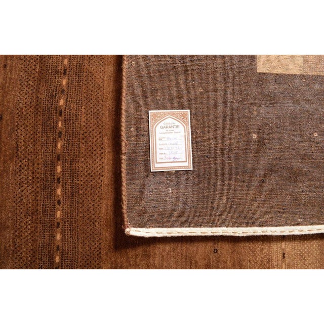 Brown Middle Eastern Hand-Knotted Rug For Sale - Image 8 of 9