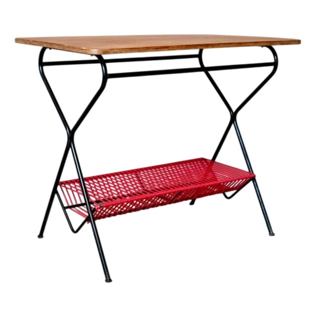 Mid-Century Record Stand, France, 1950s For Sale