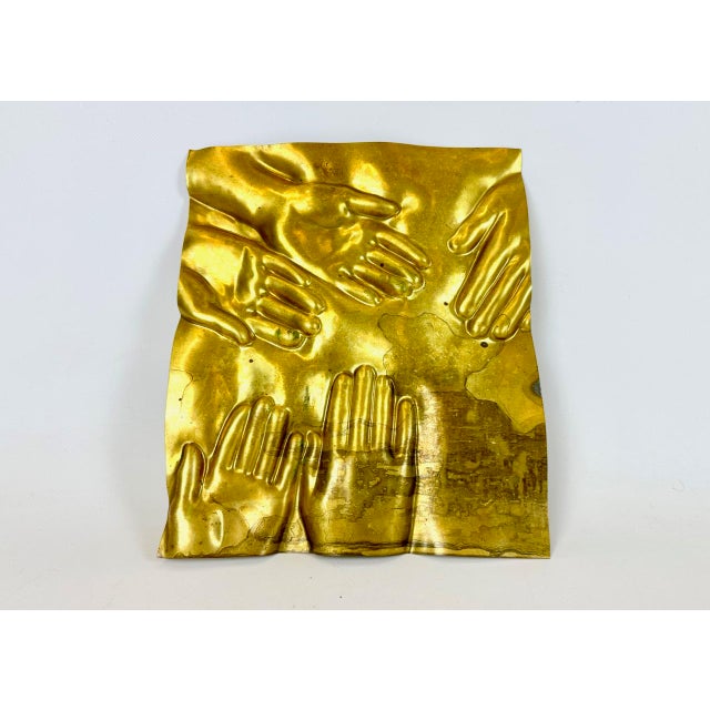 Brass Piura Wall Plaque or Relief attributed to Barbro Bäckström, 1978, in Very Good conditions. Designed 1970 to 1979...