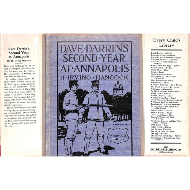 HANCOCK, H. Irving [212] pp. The Saalfield Publishing Company 1911 8 1/4" x 5 3/4" "Dave Darrin's Second Year at...