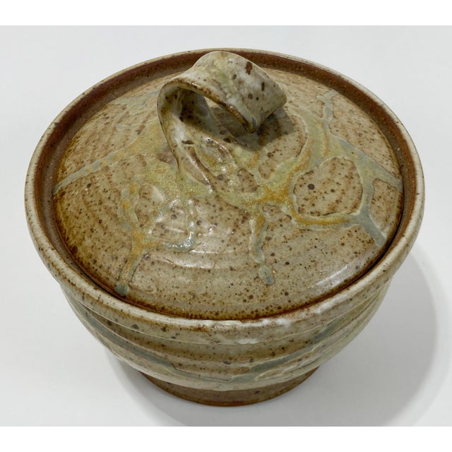 Vintage Studio Pottery Lidded Crock For Sale In Kansas City - Image 6 of 10