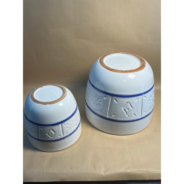 Mid-Century Modern 1950s Mid-Century Scandinavian Architectural Ceramic Planter Set With Incised Nordic Motifs For Sale - Image 3 of 10