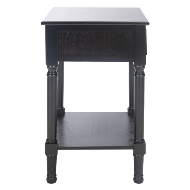 Haines 1 Drawer Accent Table in Black For Sale - Image 11 of 11