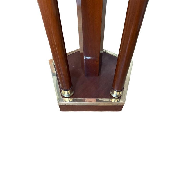 Original Art Nouveau small table circa 1910 (No. 2198) Wood type: Mahogany Color: Natural mahogany Dimensions: Height: 77...