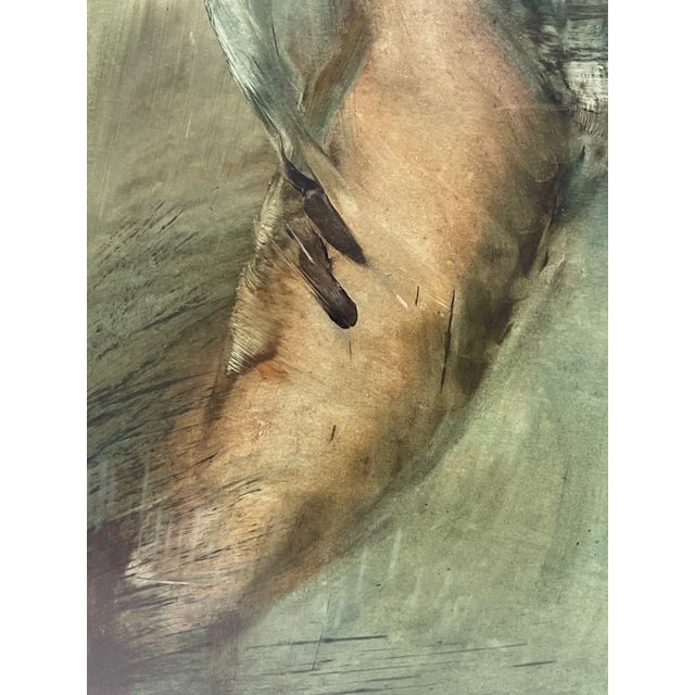 A Pair of Large Abstract Watercolor Paintings of a Nude Couple For Sale In Los Angeles - Image 6 of 17