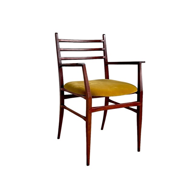Mid-Century Modern Trieste Dining Chairs by Guglielmo Ulrich for Saffa, Italy, 1960s, Set of 4 For Sale - Image 3 of 5