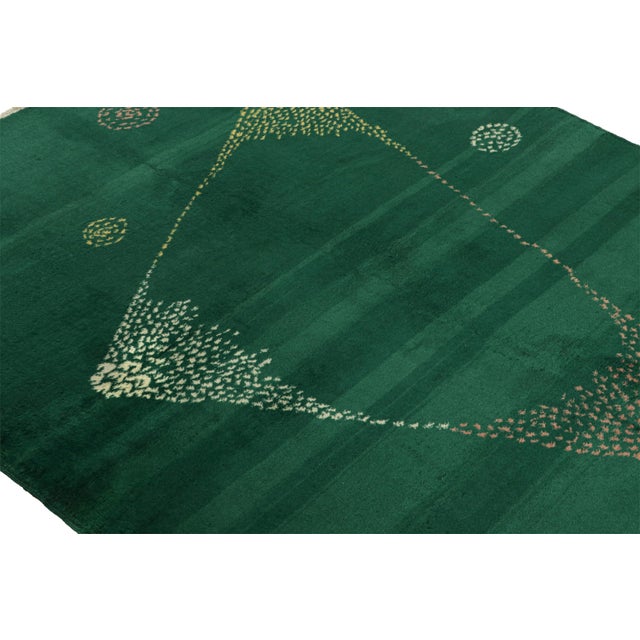 Rug & Kilim 1960s Rug & Kilim’s Aubusson Style Rug in Beige With Floral Patterns For Sale - Image 4 of 7