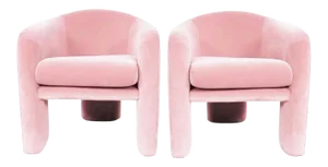 Modern Preview Furniture Co. Three-Legged Sculptural Armchairs - A Pair