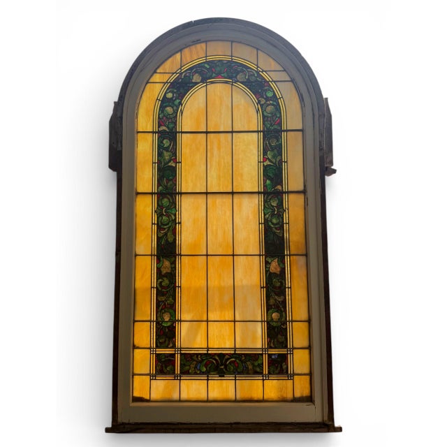 Antique Victorian Stained Glass Windows Set For Sale - Image 10 of 18