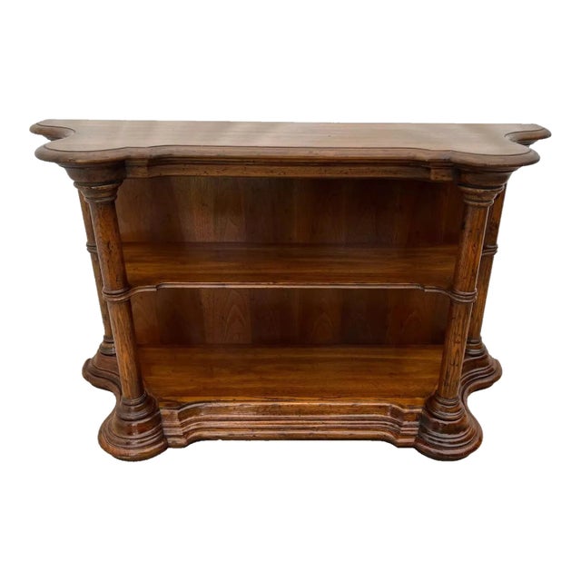 1970s Vintage Heritage Grand Tour Sofa Table Console Hall Table Shelves For Sale