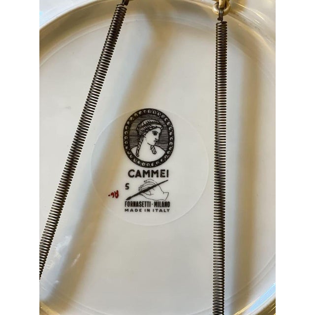 Cammei Mythological Collection Plates in Ceramic and Gold Leaf, 1960s, Set of 6 For Sale - Image 15 of 18