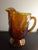 Glass 1970 Indiana Glass Marigold Carnival Glass Grape Pattern Large Pitcher For Sale - Image 7 of 8