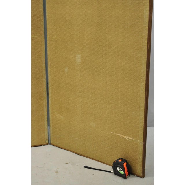 Late 20th Century Neoclassical Robert Adam Style 96" Large 4 Panel Folding Screen Room Divider For Sale - Image 14 of 18