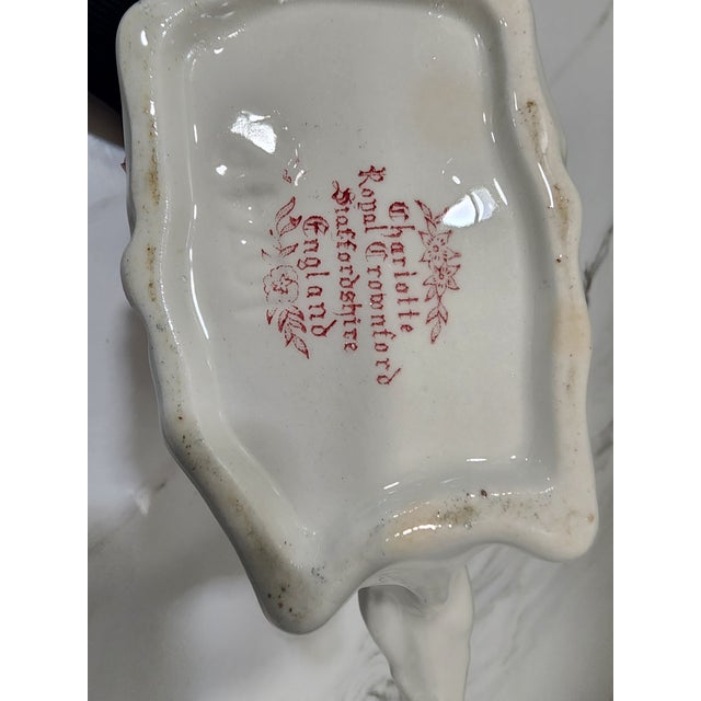 1910s Adorable Antique Royal Crownford of Staffordshire England Cow Creamer For Sale - Image 5 of 5