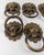 Brass Early 20th Century Set of 8 Lion Head Form Drawer Handle Pulls For Sale - Image 8 of 13