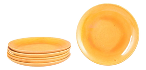 Uranium Glazed Ceramic Plates from Kähler, Denmark, 1930s, Set of 6